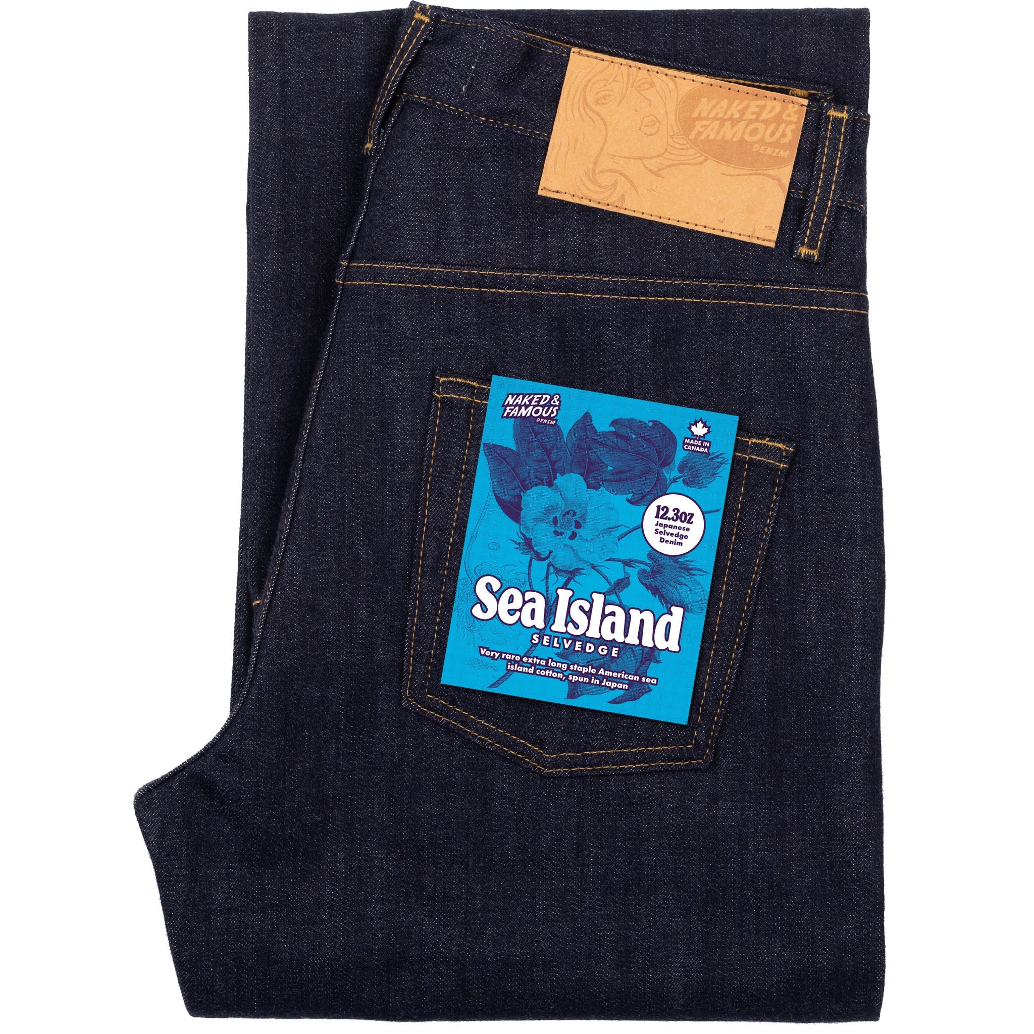 Strong Guy - Sea Island Selvedge - Indigo – Naked & Famous Denim NYC