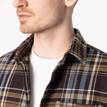 Load image into Gallery viewer, True Shirt - Corduroy Shirting (21W) - Green / Eggplant by Naked & Famous Denim