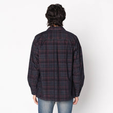 Load image into Gallery viewer, True Shirt - Corduroy Shirting (21W) - Navy / Green by Naked & Famous Denim