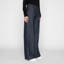 Load image into Gallery viewer, Wide Leg Trouser - 10oz Rinsed Denim - Indigo by Naked & Famous Denim