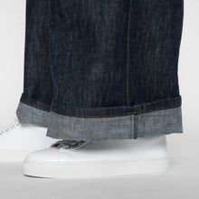 Load image into Gallery viewer, Wide Leg Trouser - Faded Corduroy Organique - Pale Indigo by Naked & Famous Denim