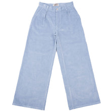 Load image into Gallery viewer, Wide Leg Trouser - Faded Corduroy Organique - Pale Indigo by Naked & Famous Denim