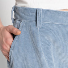Load image into Gallery viewer, Wide Leg Trouser - Faded Corduroy Organique - Pale Indigo by Naked & Famous Denim