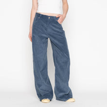 Load image into Gallery viewer, Wide Wild West - Organic Faded Corduroy - Indigo by Naked & Famous Denim