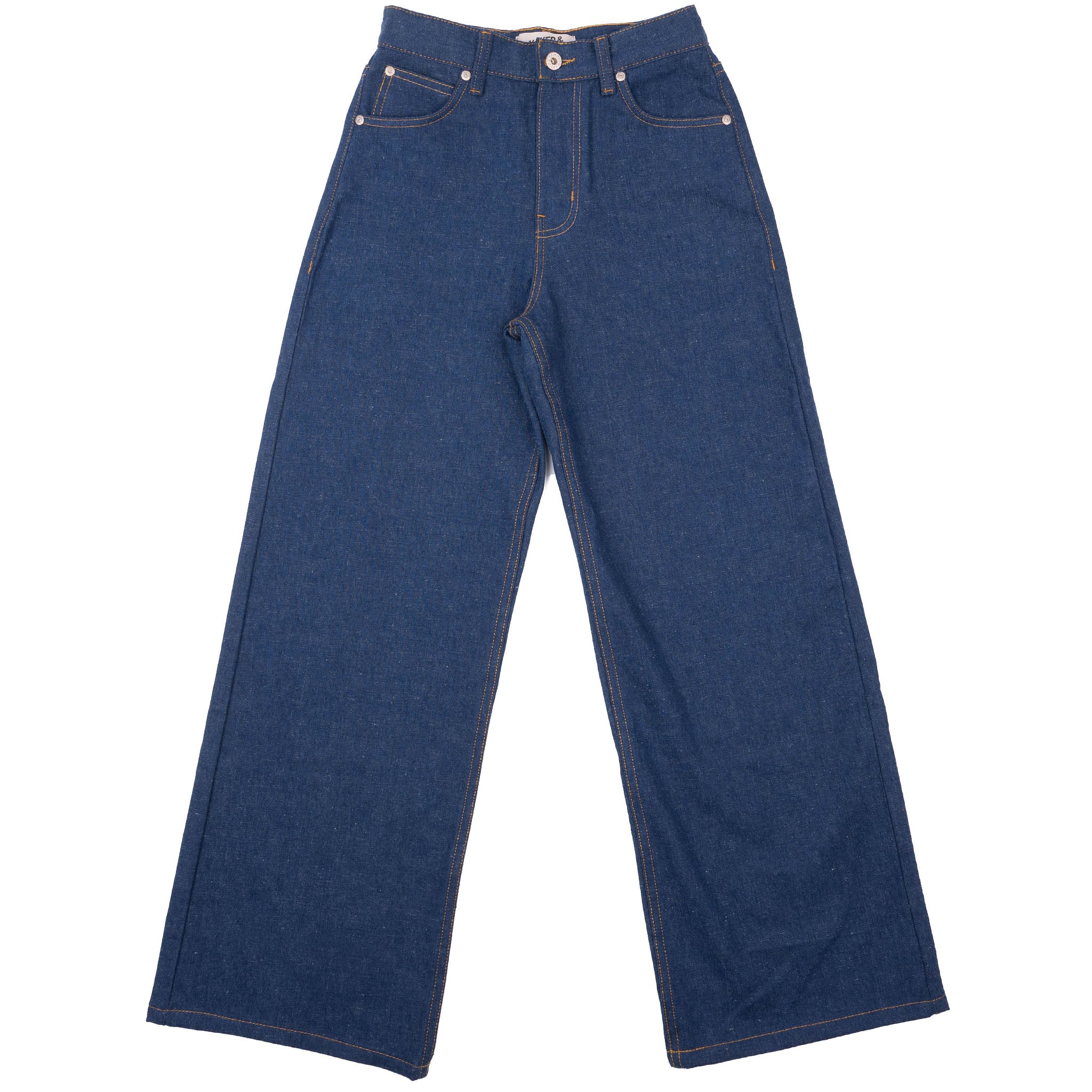 Wide Wild West - 9.7oz. 2/1 Nep Denim - Mid Indigo – Naked
