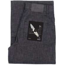 Load image into Gallery viewer, Wide Wild West - Black Lightweight Denim - Black by Naked & Famous Denim