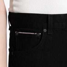 Load image into Gallery viewer, True Girl - Solid Black Selvedge Washed - Black by Naked & Famous Denim