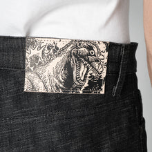 Load image into Gallery viewer, Strong Guy - 1954 Godzilla - Black by Naked & Famous Denim