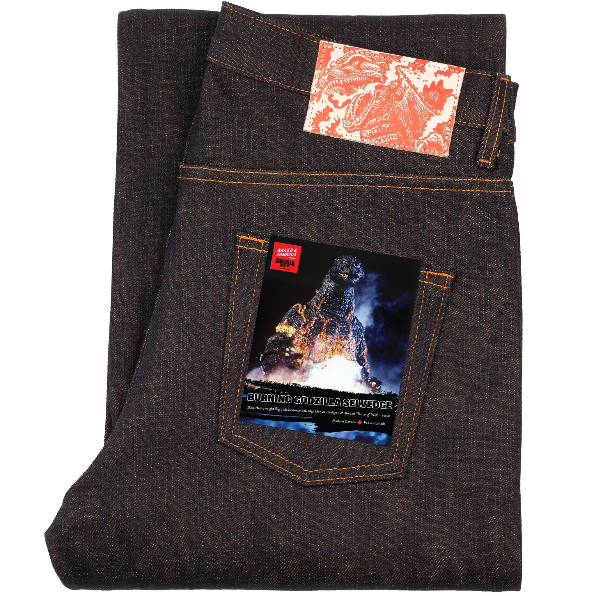 Strong Guy - Burning Godzilla - Indigo – Naked & Famous Denim NYC