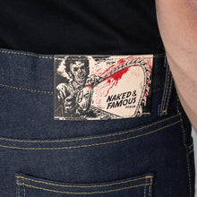 Load image into Gallery viewer, Super Guy - Texas Chainsaw Massacre "Leatherface" Selvedge - Indigo by Naked & Famous Denim