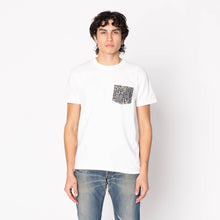 Load image into Gallery viewer, Pocket Tee - Heather Grey - Kimono Scramble - Indigo by Naked & Famous Denim