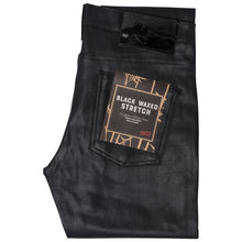 Load image into Gallery viewer, Super Guy - Wax Coated Black Stretch by Naked & Famous Denim