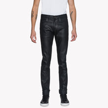 Load image into Gallery viewer, Super Guy - Wax Coated Black Stretch by Naked & Famous Denim