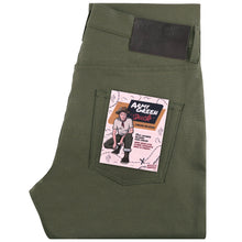 Load image into Gallery viewer, Easy Guy - Army Green Duck Selvedge by Naked & Famous Denim
