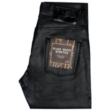 Load image into Gallery viewer, Easy Guy - Wax Coated Black Stretch by Naked & Famous Denim