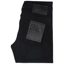Load image into Gallery viewer, Super Guy - Solid Black Selvedge by Naked & Famous Denim