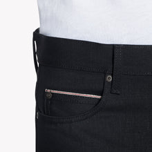 Load image into Gallery viewer, Super Guy - Solid Black Selvedge by Naked & Famous Denim