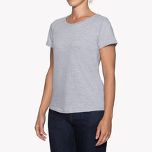 Load image into Gallery viewer, Women's - Circular Knit Ballet Tee - Double Ring-Spun Cotton - White by Naked & Famous Denim