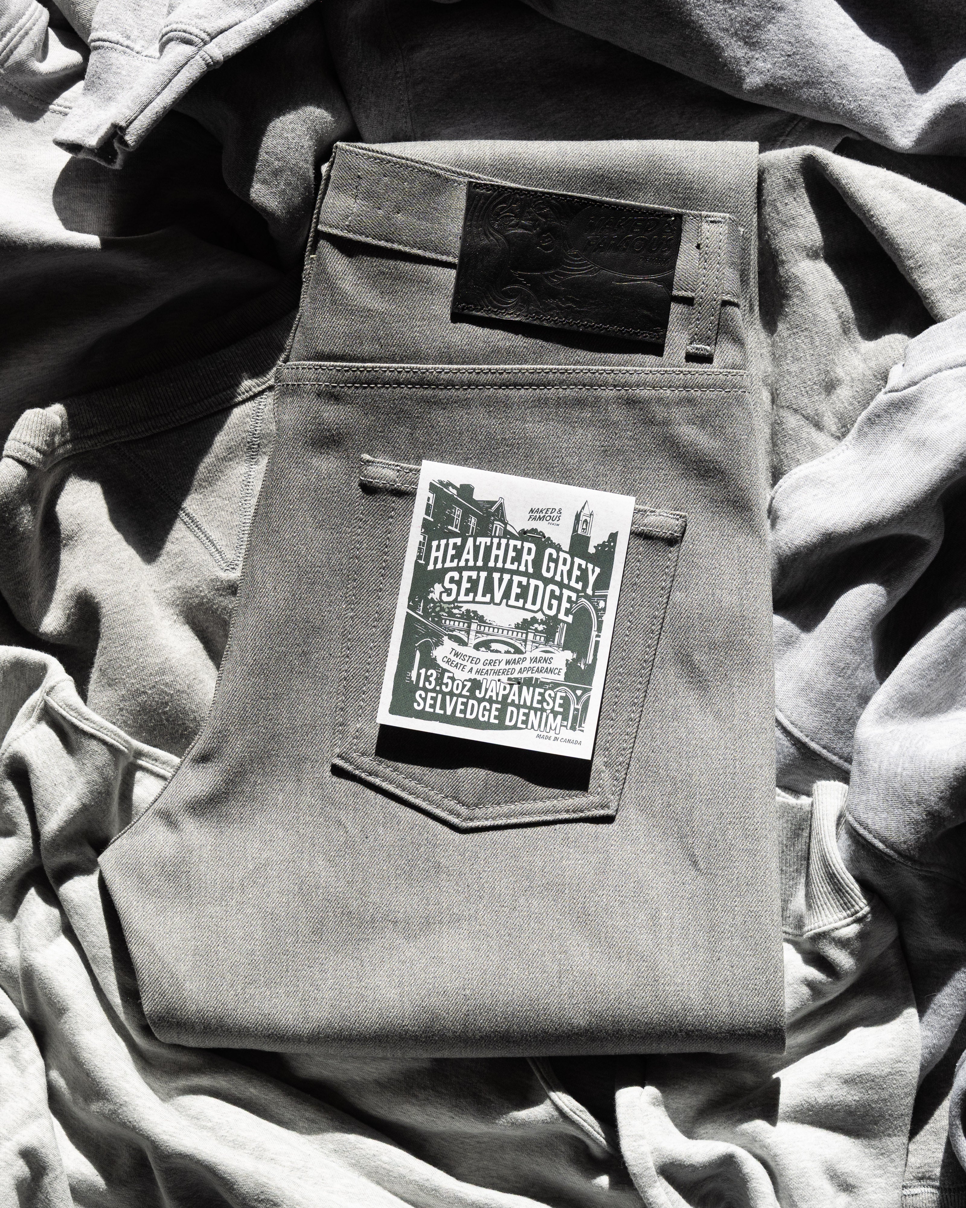 Heather Grey Selvedge – Naked & Famous Denim NYC