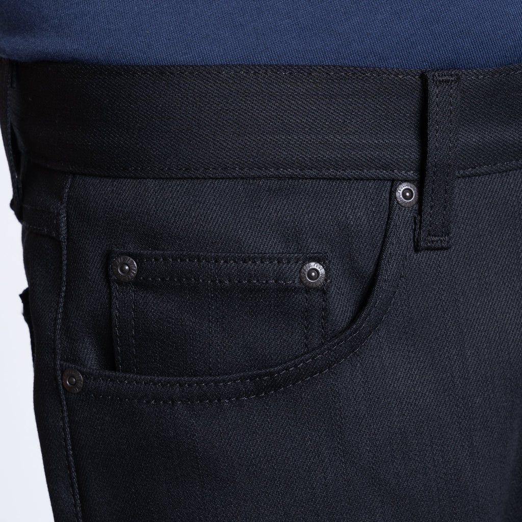 True Guy - Black Power Stretch by Naked & Famous Denim