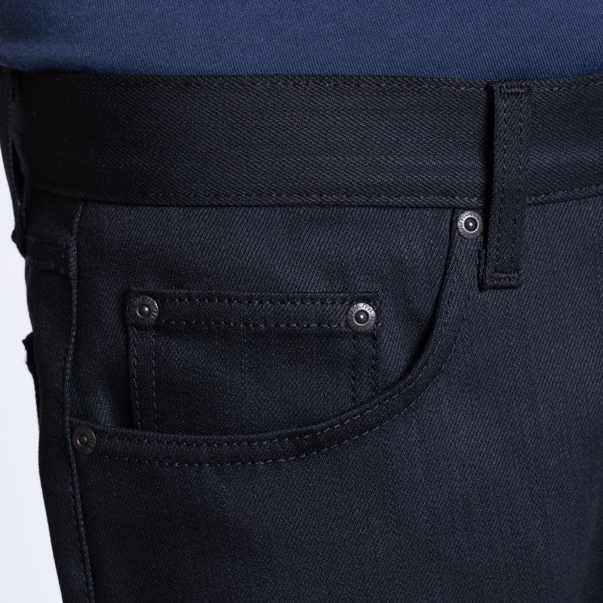 True Guy - Black Power Stretch by Naked & Famous Denim