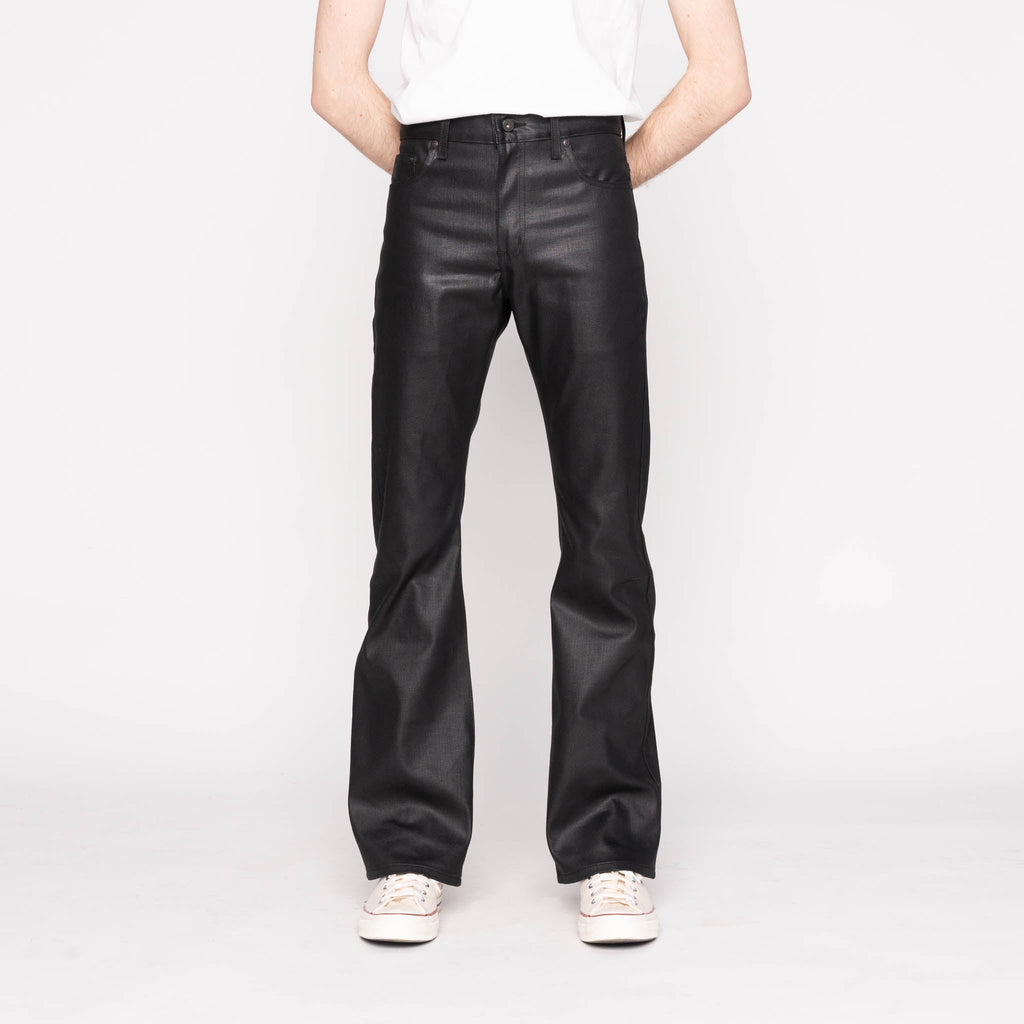 Groovy Guy - Wax Coated Black Stretch by Naked & Famous Denim