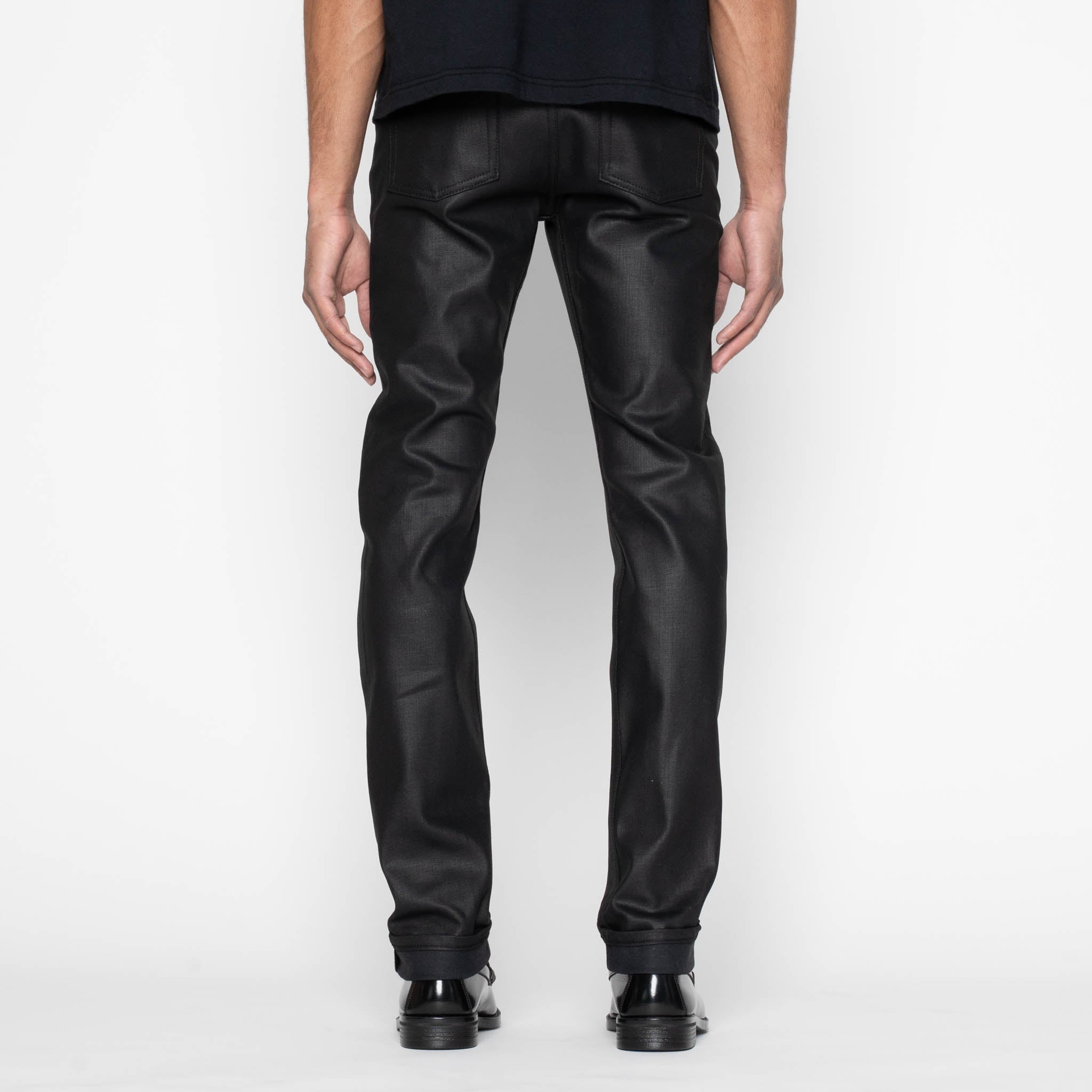 Weird Guy - Wax Coated Black Stretch | Naked & Famous Denim