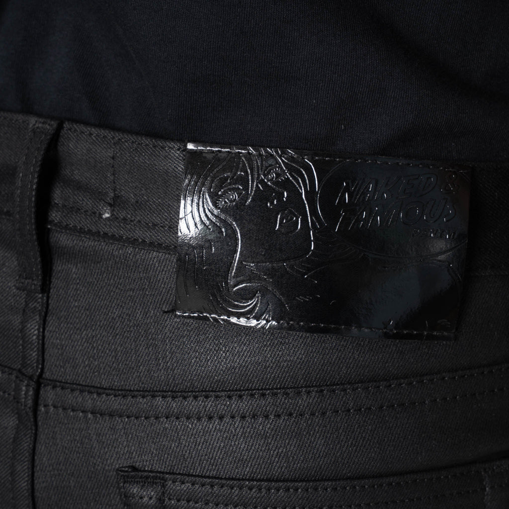 Weird Guy - Wax Coated Black Stretch by Naked & Famous Denim