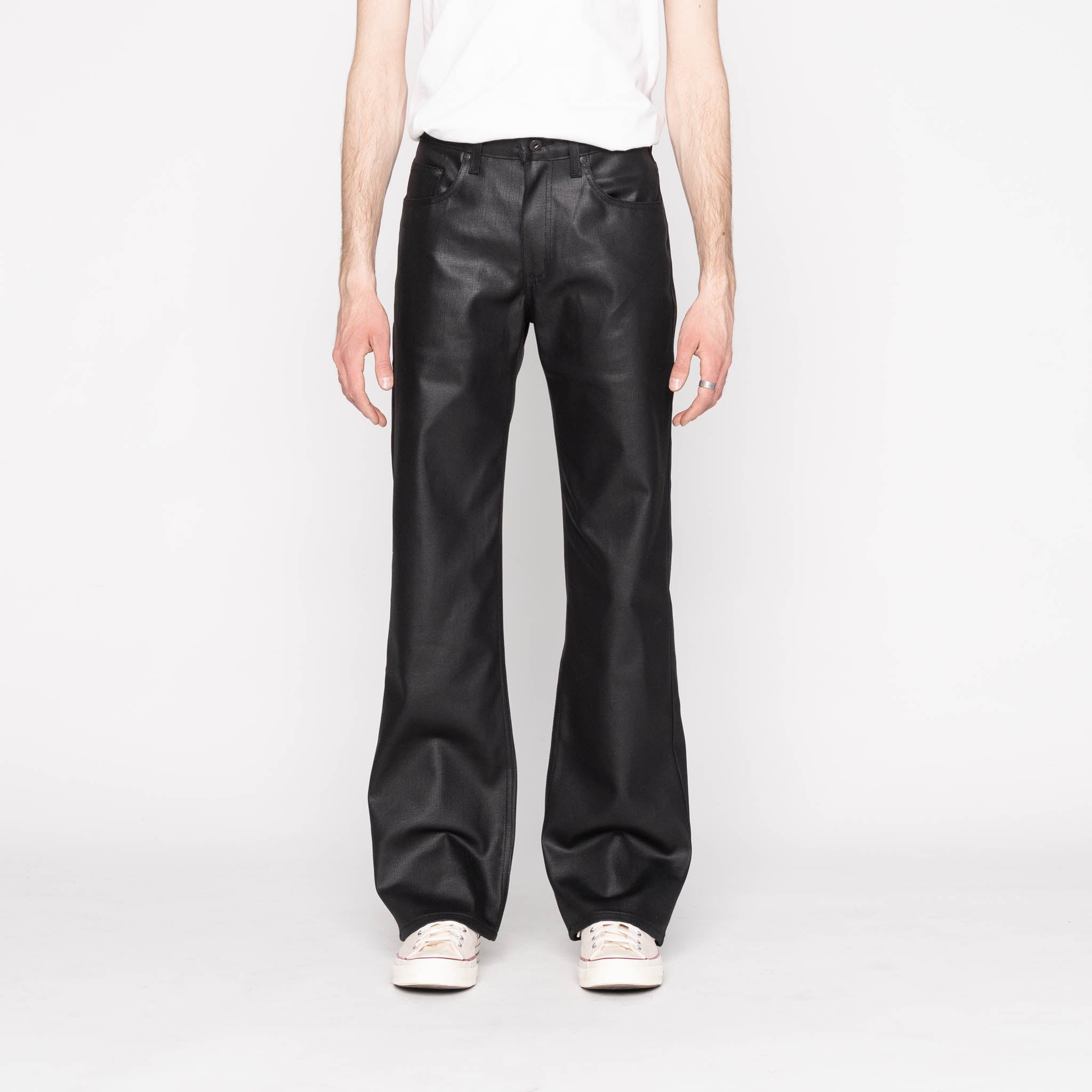 パンツ 44 wax coating jeans w28 PARADOXE PARIS - BLACK WAXED DENIM – Paradoxe Paris