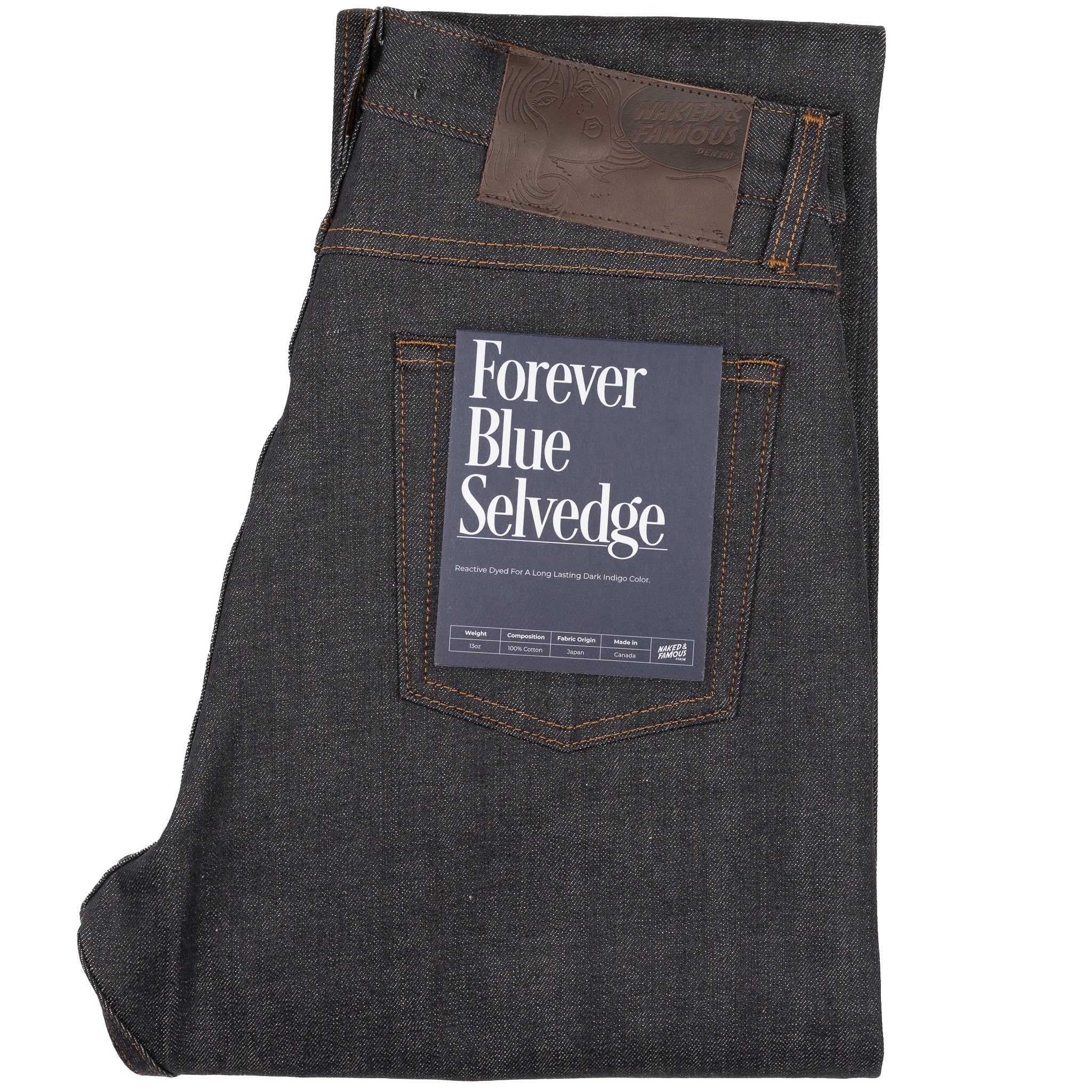 Naked and Famous Blue Core Selvedge Men's online Jeans