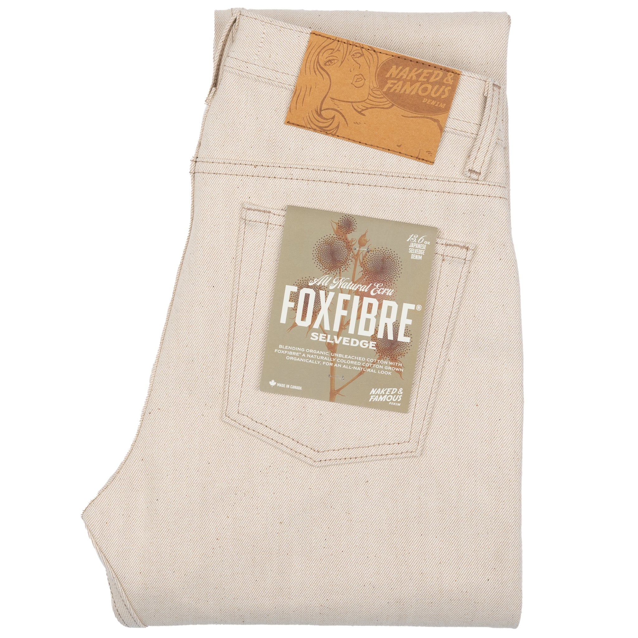 All Natural Ecru Foxfibre® Selvedge – Naked & Famous Denim NYC