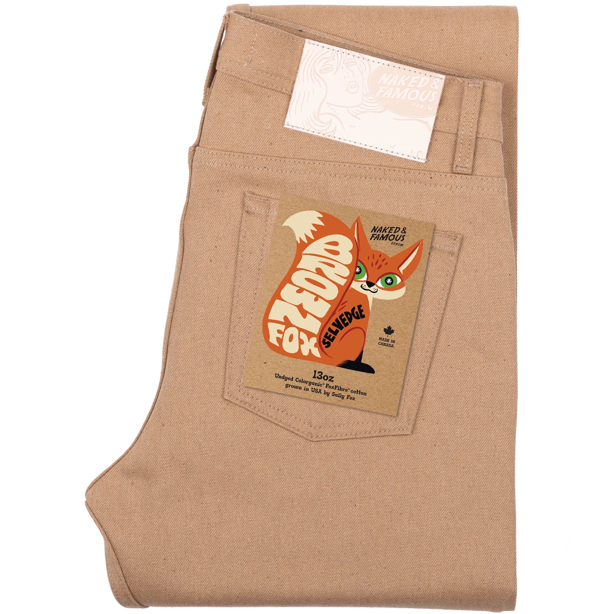 Weird Guy - Brown Fox Selvedge - Brown – Naked & Famous Denim NYC