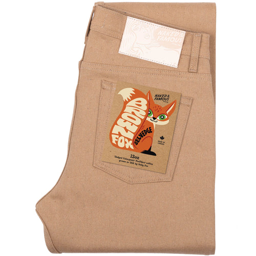 Weird Guy -  Brown Fox Selvedge - Brown by Naked & Famous Denim