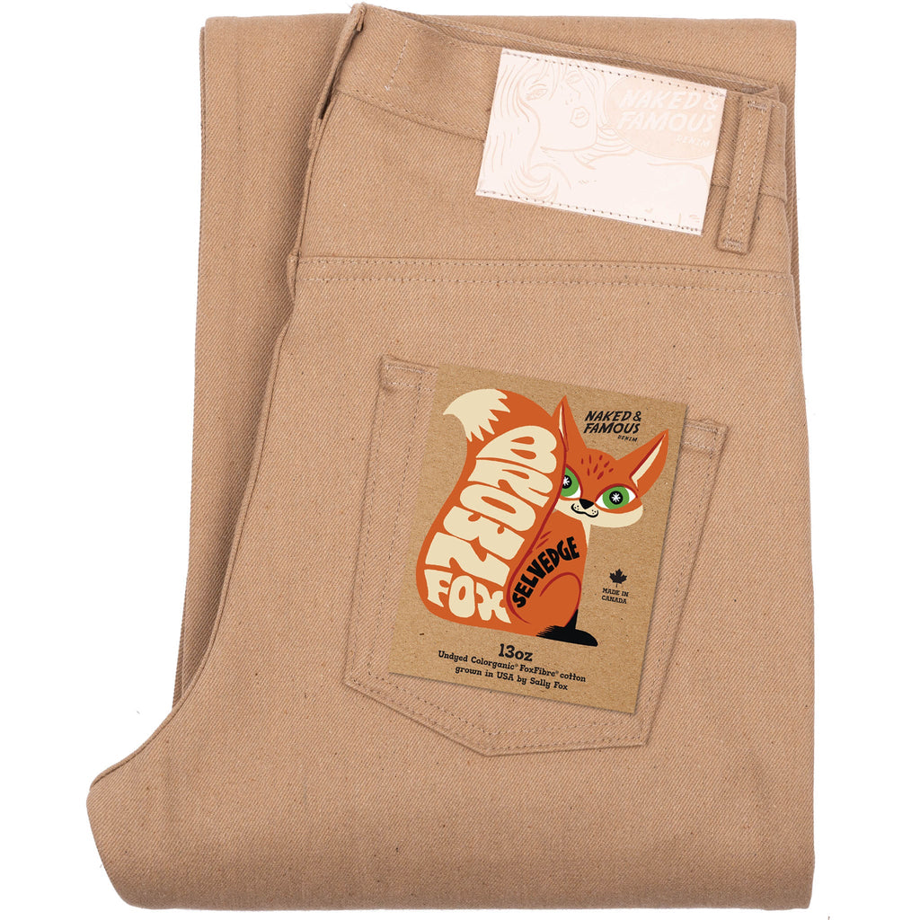 Strong Guy -  Brown Fox Selvedge - Brown by Naked & Famous Denim