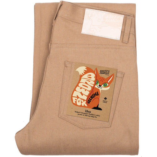Strong Guy -  Brown Fox Selvedge - Brown by Naked & Famous Denim