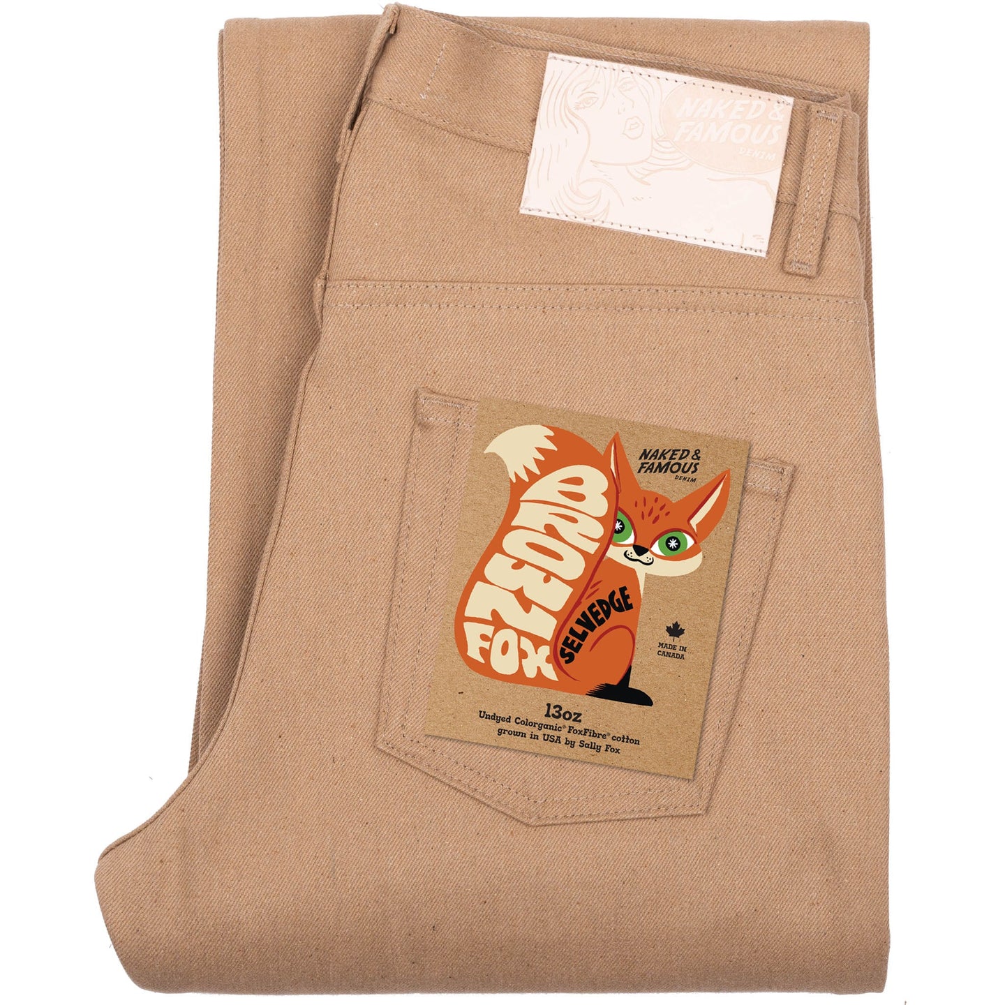 Strong Guy -  Brown Fox Selvedge - Brown by Naked & Famous Denim