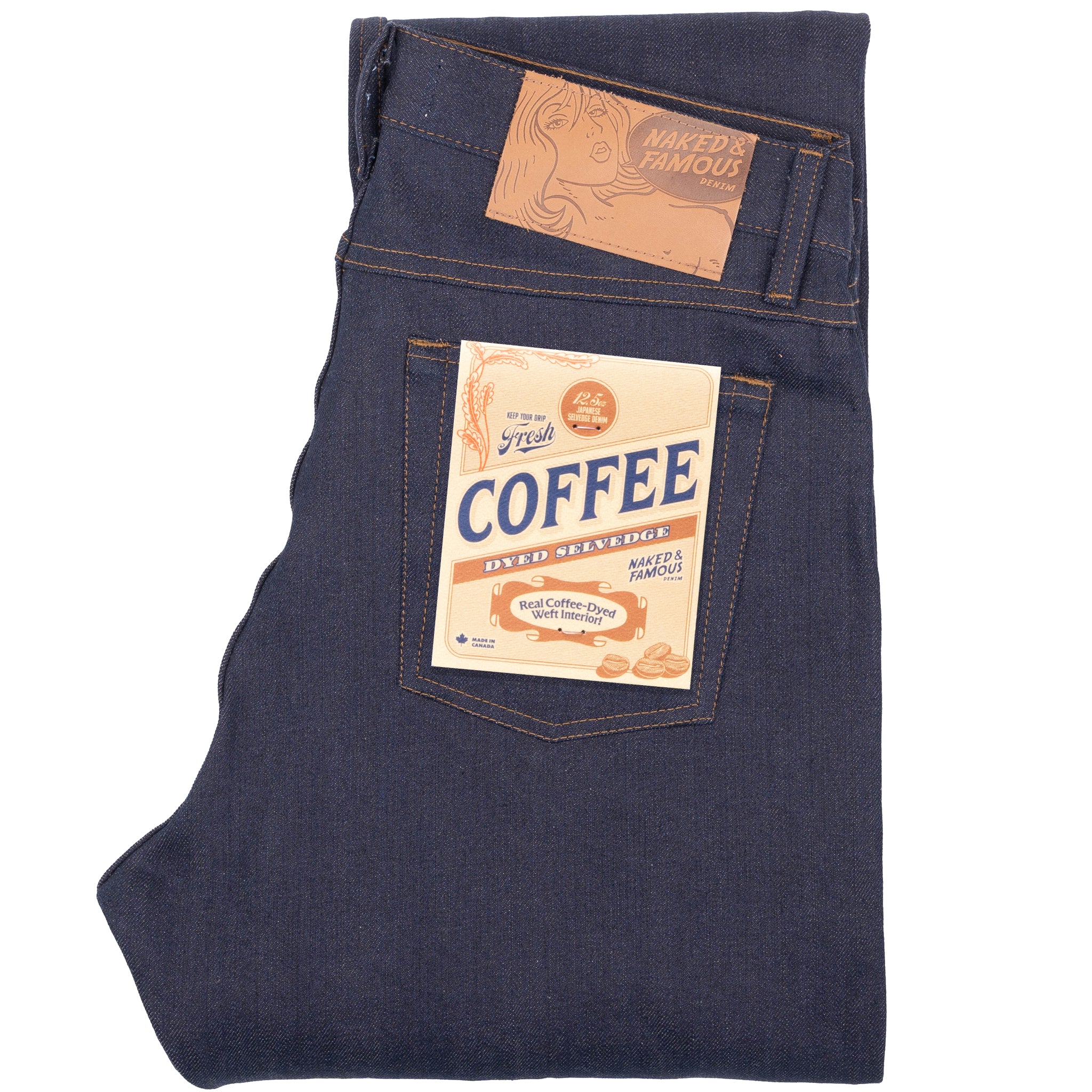 Super Guy - Coffee Dye Selvedge - Indigo by Naked & Famous Denim