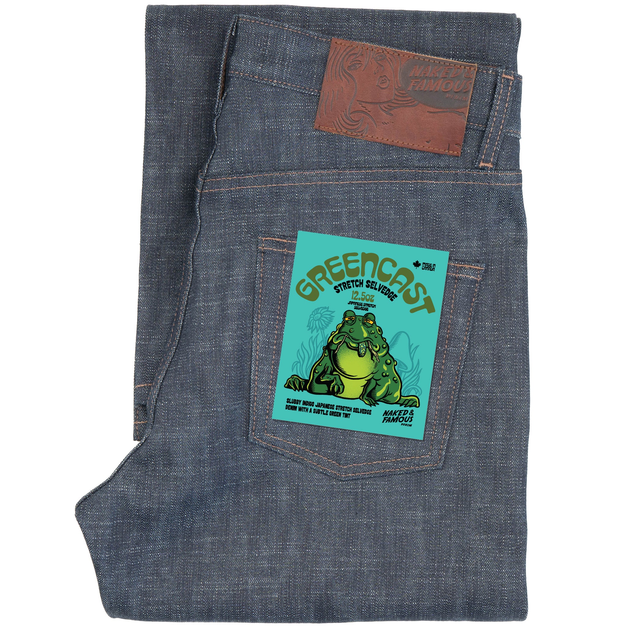 Strong Guy - Greencast Stretch Selvedge – Naked & Famous Denim NYC