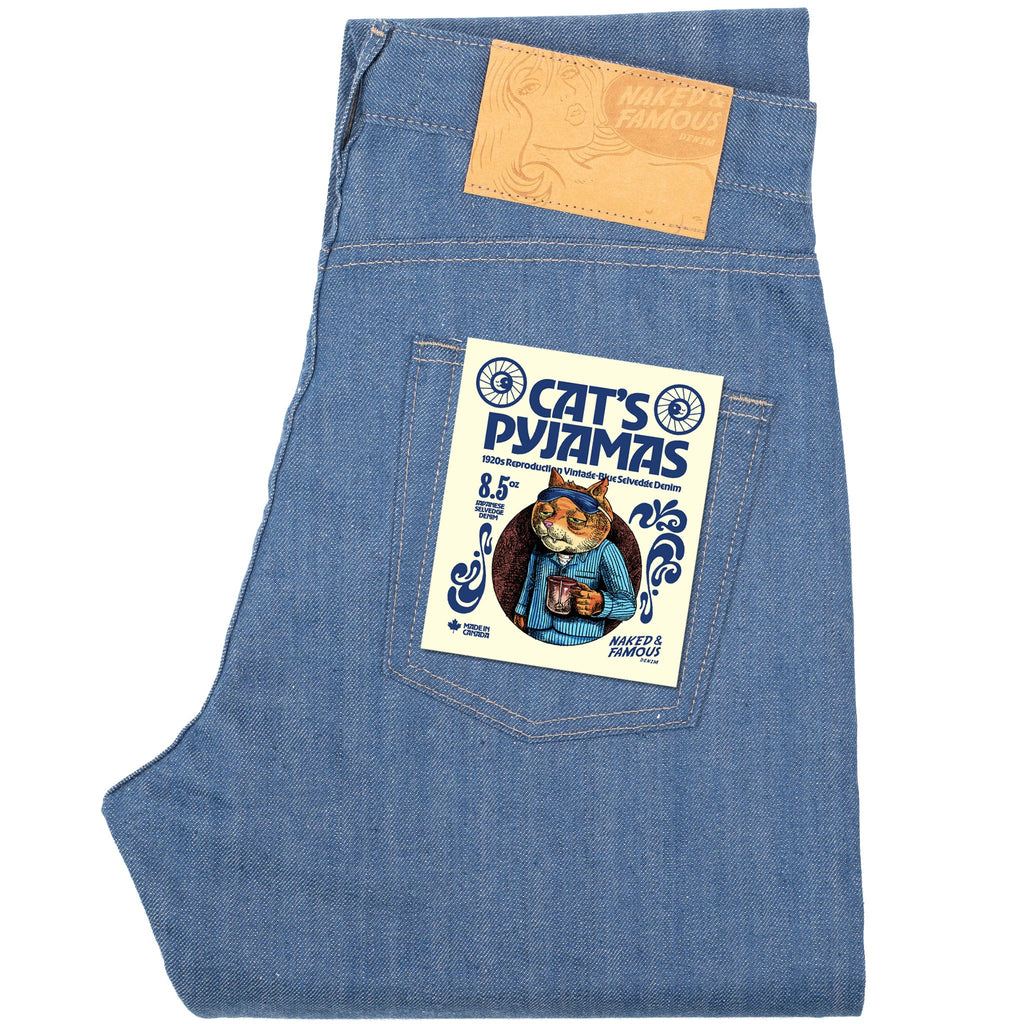 Easy Guy - The Cat’s Pyjamas Selvedge - Blue by Naked & Famous Denim