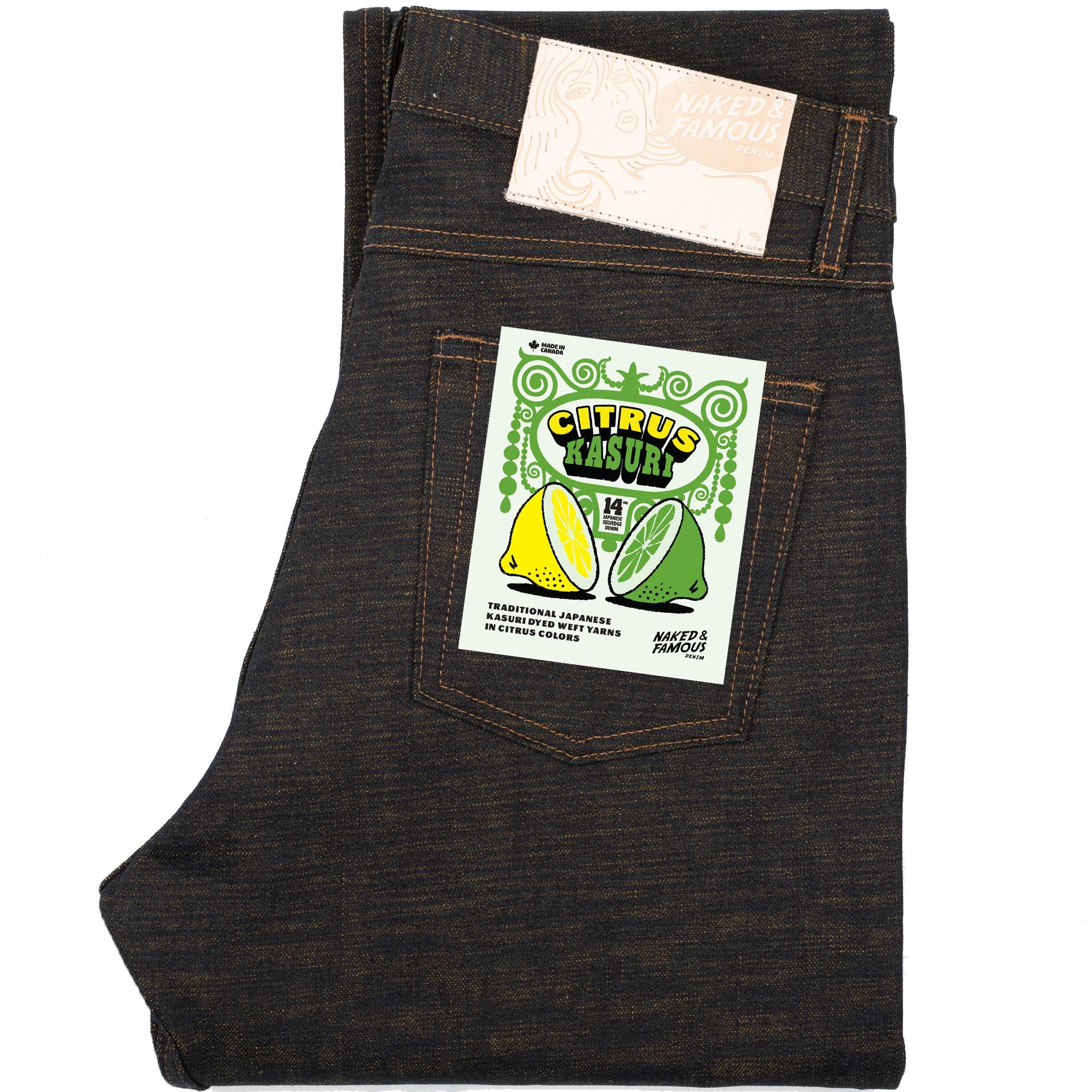 Super Guy - Citrus Kasuri Selvedge – Naked & Famous Denim NYC