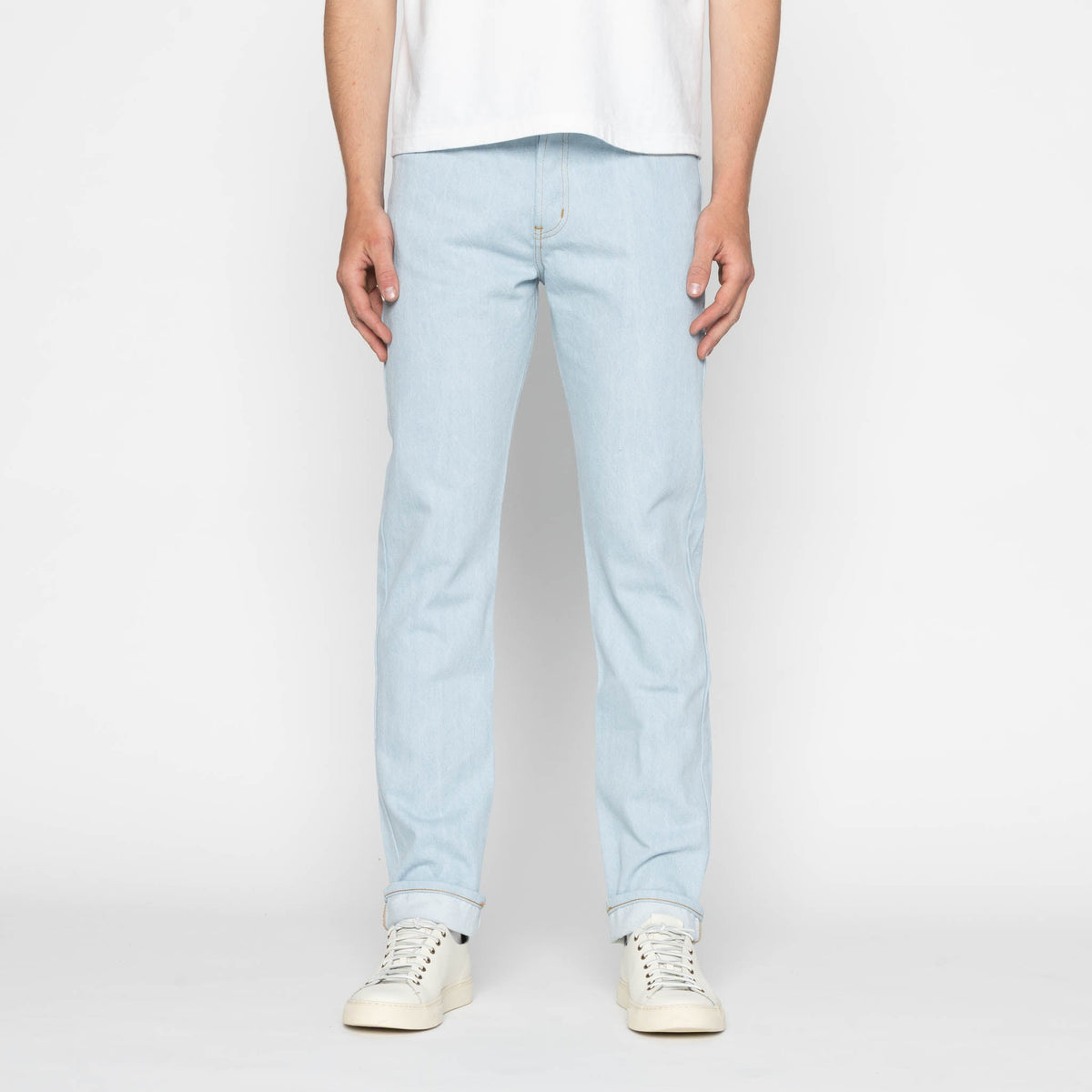 Agent Blue Weird Guy - Secret Agent Denim - Bleach Blue – Naked & Famous Denim NYC