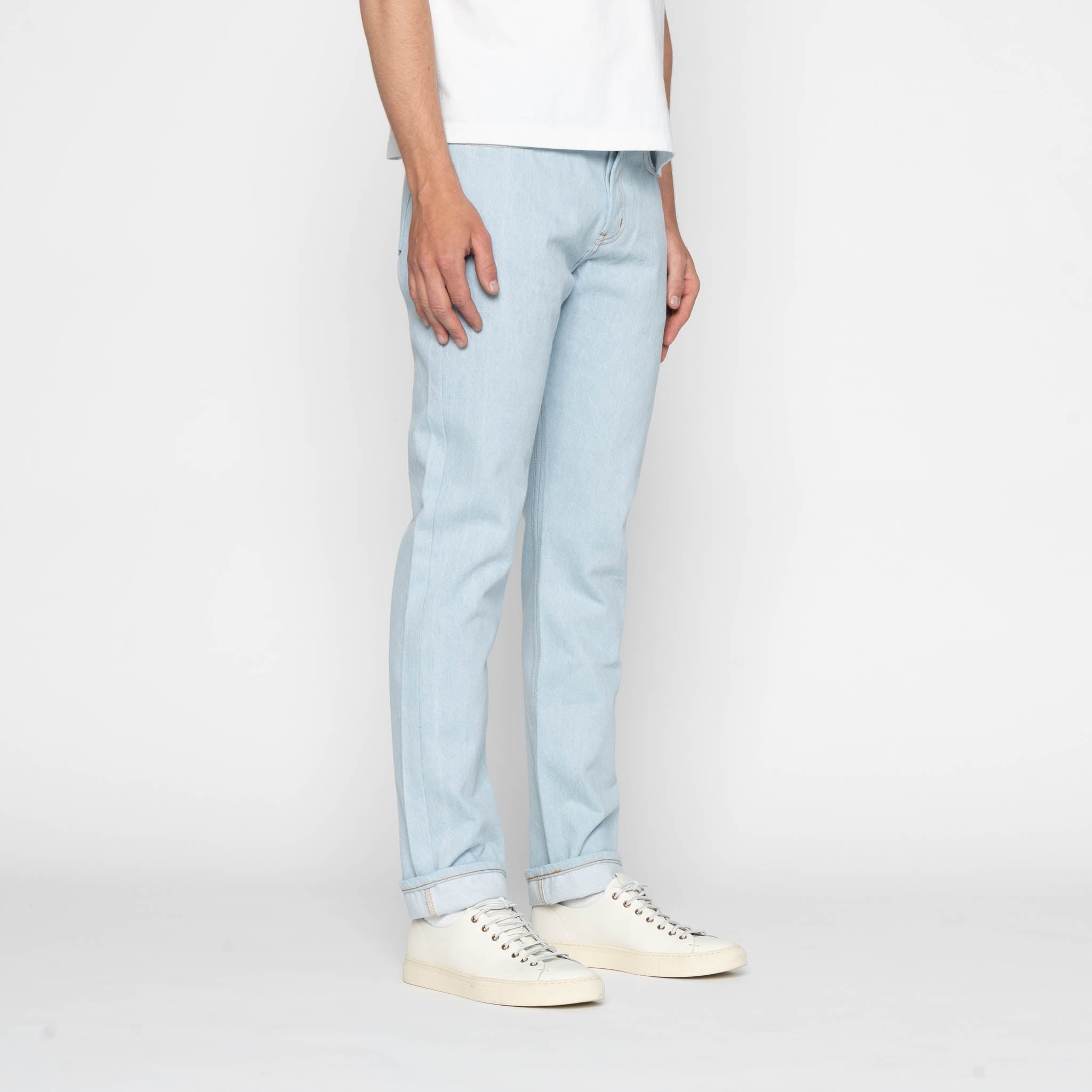 Weird Guy - Secret Agent Denim - Bleach Blue by Naked & Famous Denim