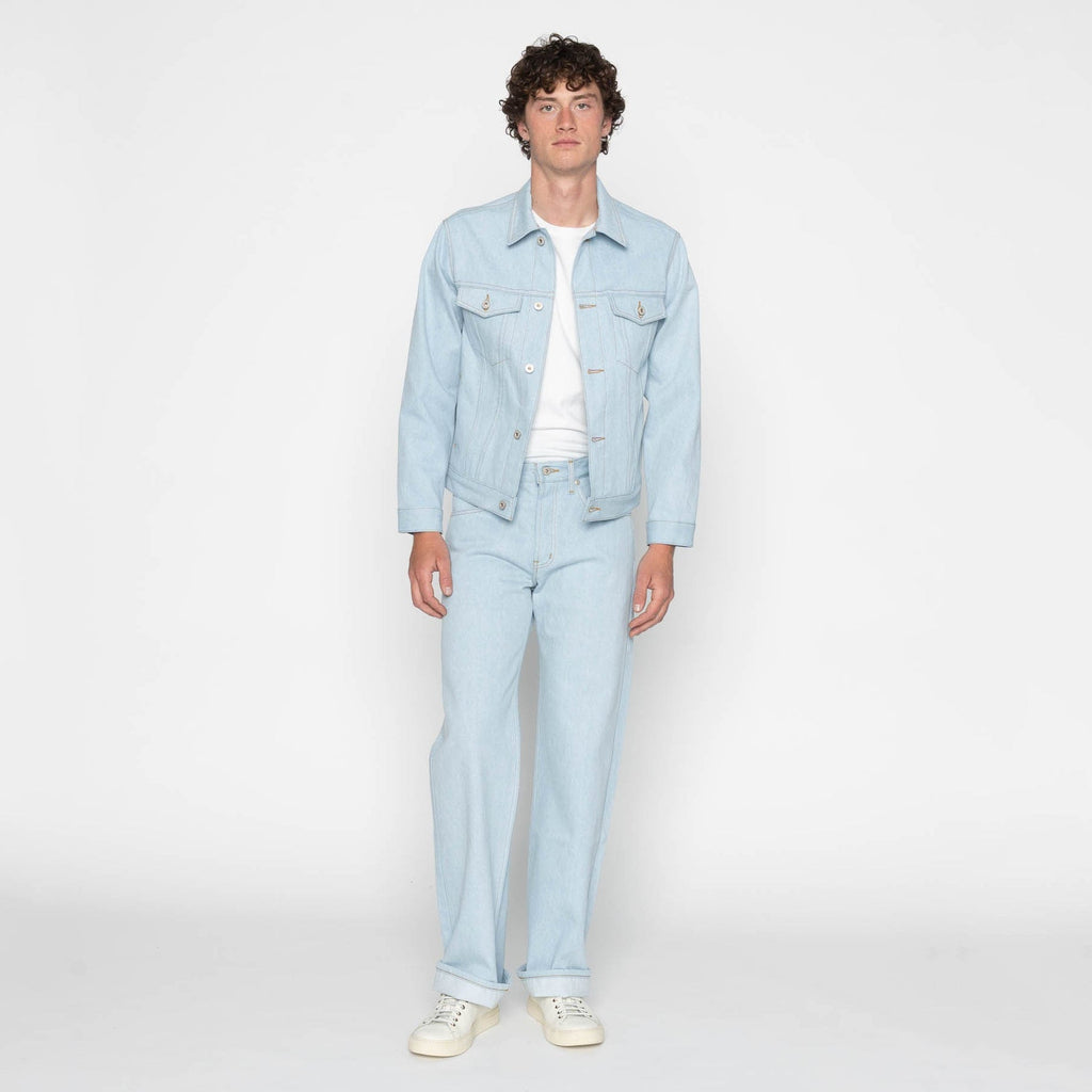 Strong Guy - Secret Agent Denim - Bleach Blue by Naked & Famous Denim