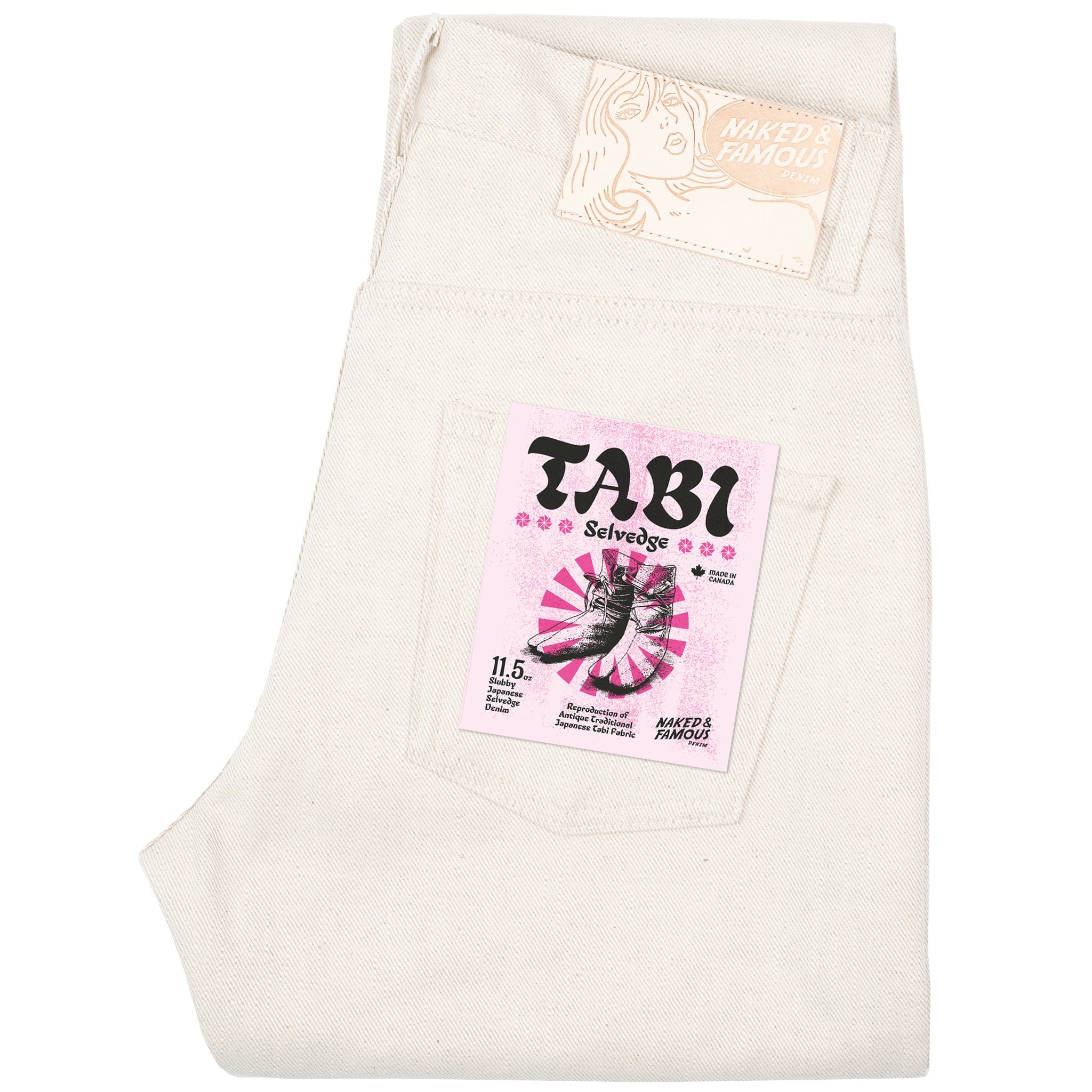 Easy Guy - Tabi Selvedge - Off White – Naked & Famous Denim NYC