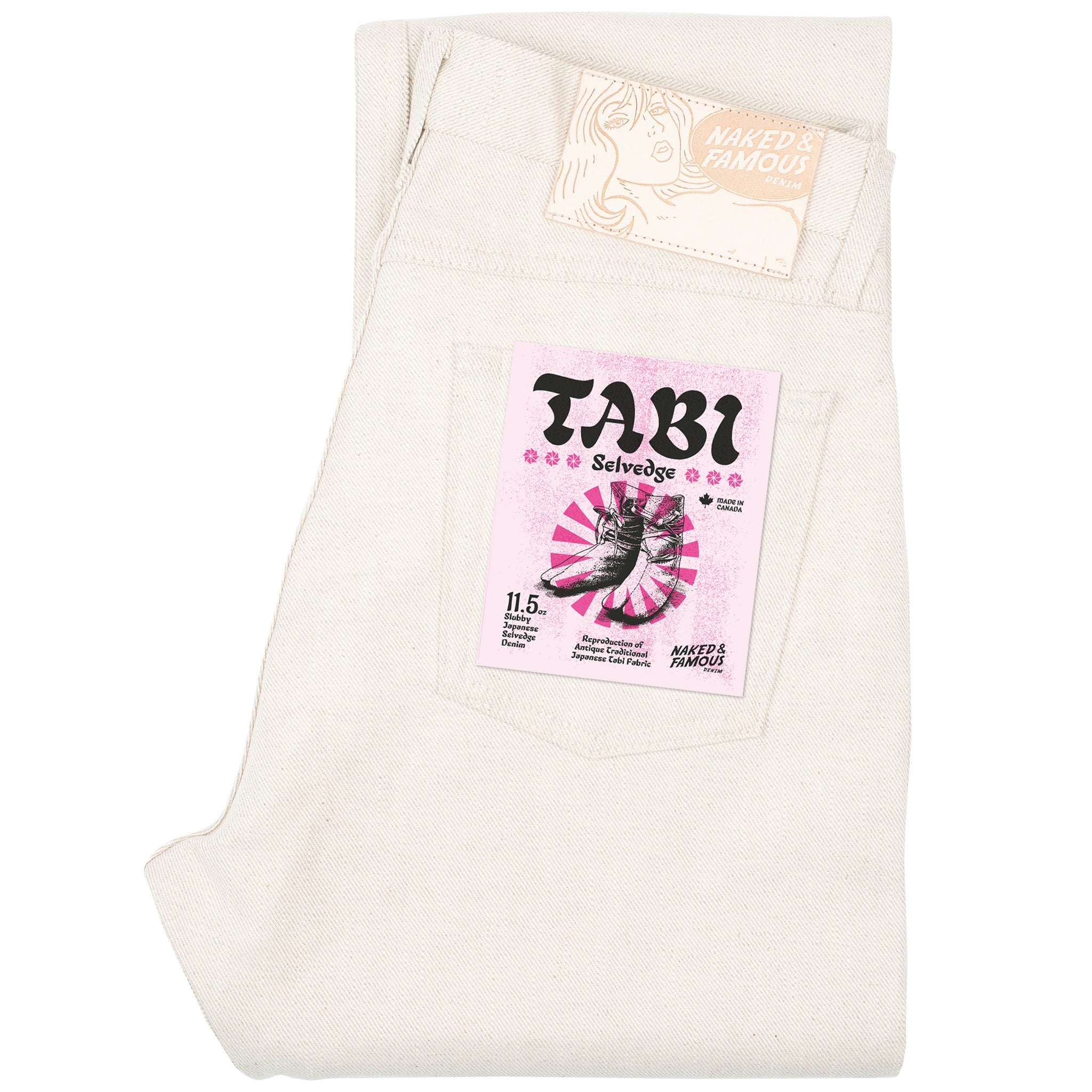 スラックス selvedge logo gaba boots cut pants 21aw True Guy - Tabi Selvedge - Off White – Naked & Famous Denim NYC