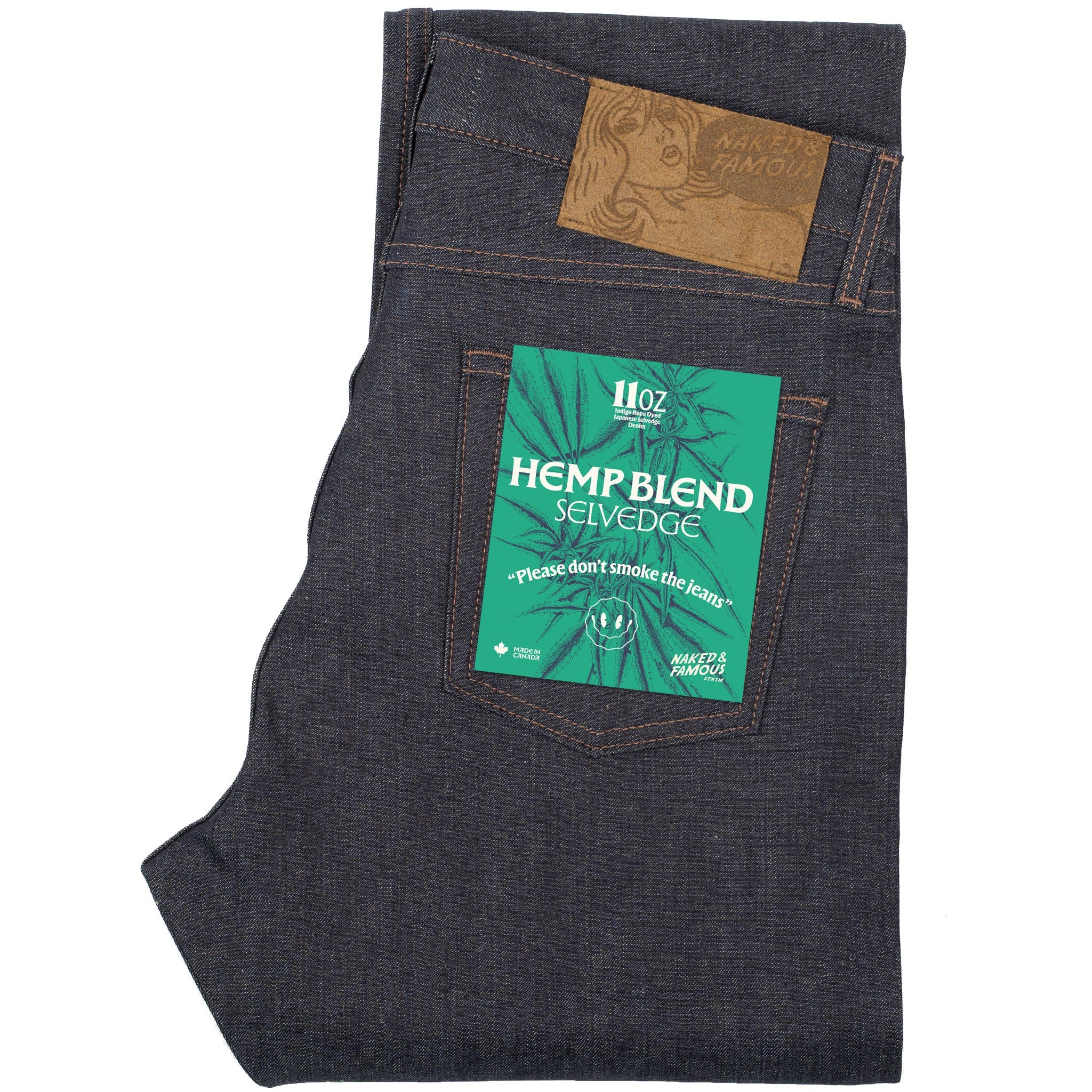 Strong Guy - Hemp Blend Selvedge - Indigo by Naked & Famous Denim