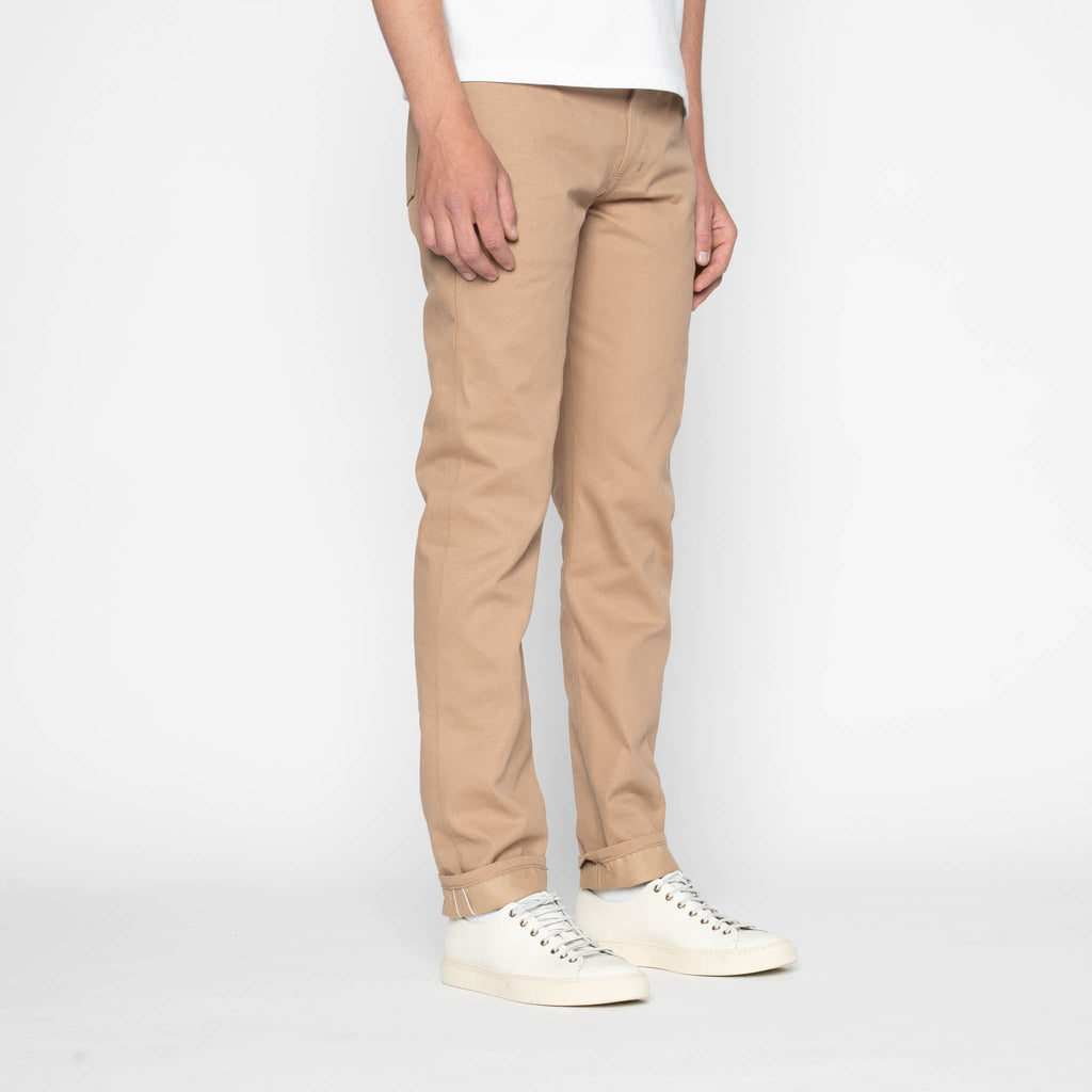 Weird Guy - Selvedge Slacks Beige by Naked & Famous Denim