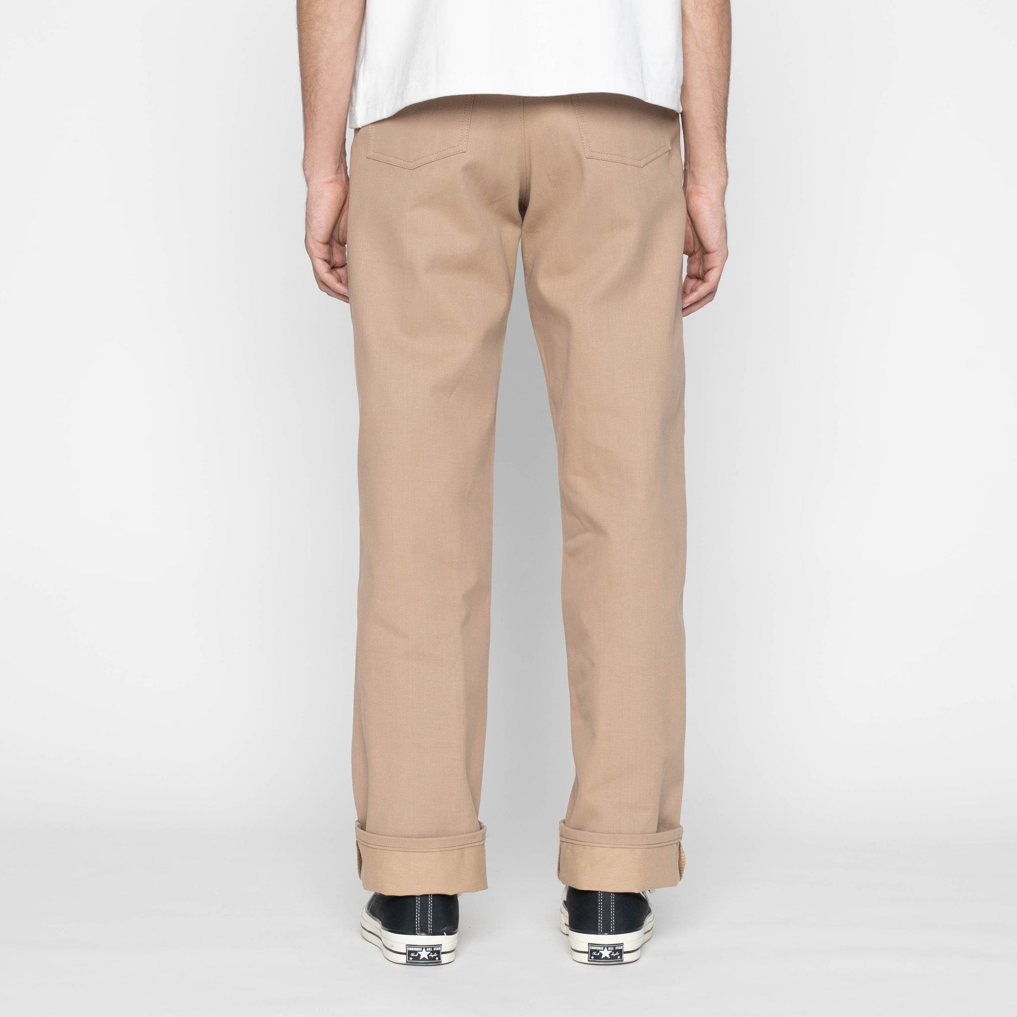 Pleated Trouser - Selvedge Slacks Beige