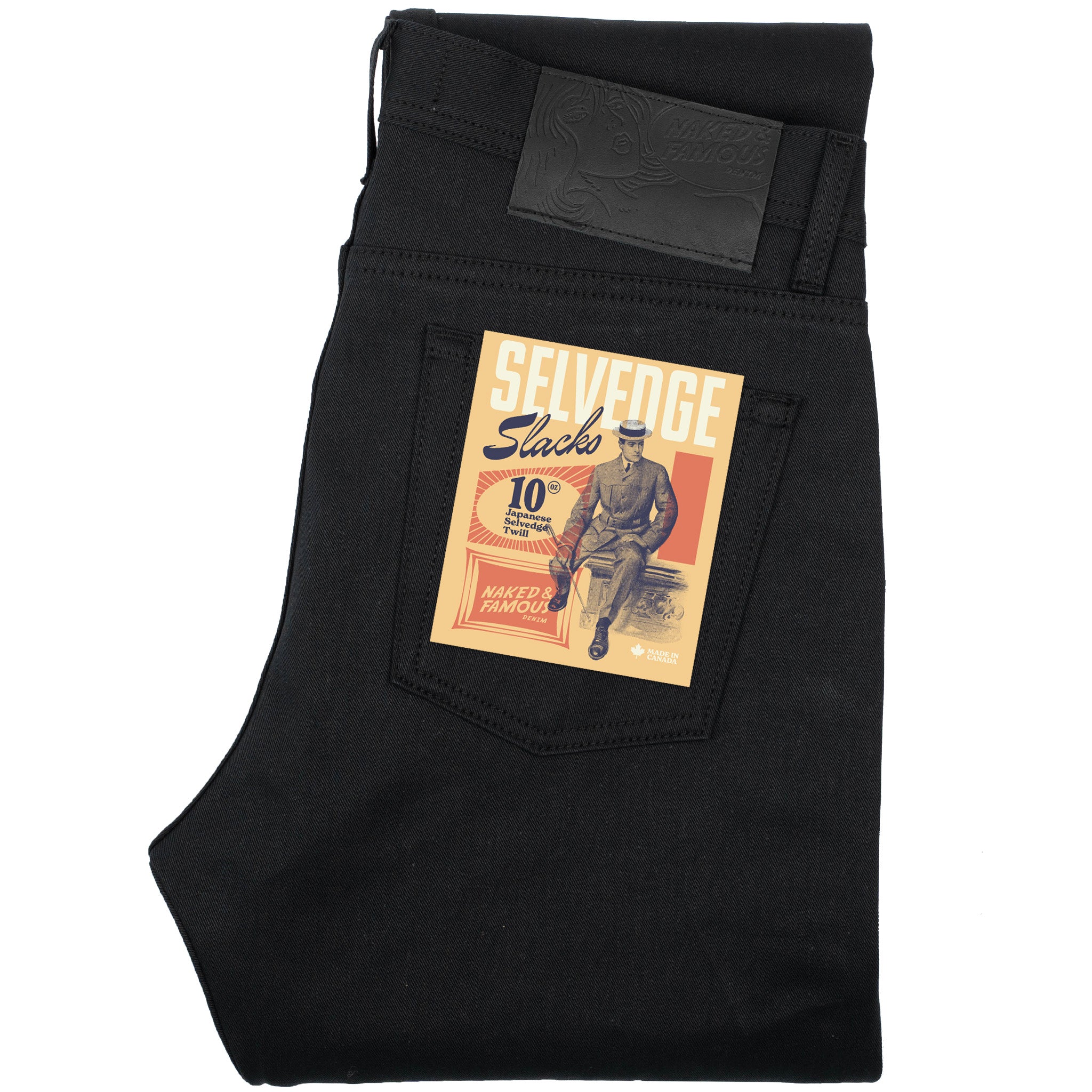 Weird Guy - Selvedge Slacks Black – Naked & Famous Denim NYC