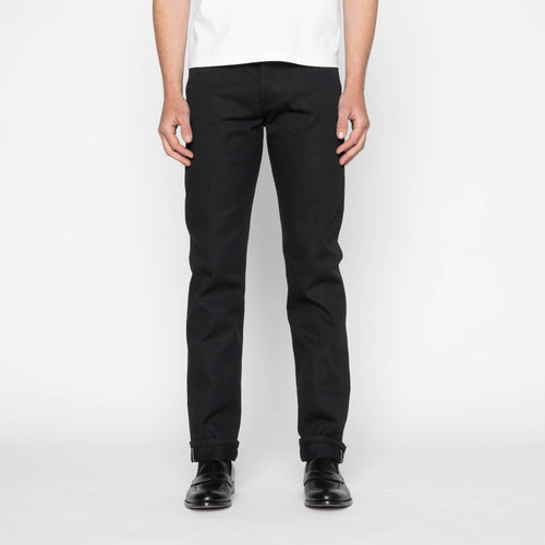 Weird Guy - Selvedge Slacks Black by Naked & Famous Denim